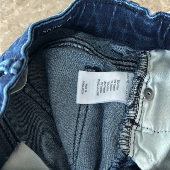 Janie and Jack, Jack Denim Skinny Jean, Dark Blue, girls size 4 - Picture 10 of 10